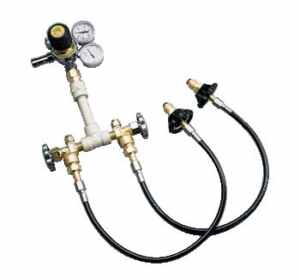 Two-Cylinder Helium Switchover Manifold