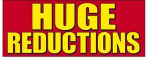 Huge Reductions Windshield Banner
