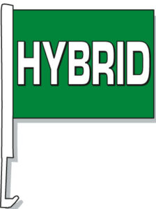 Hybrid Car Window Flag