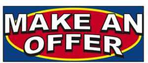 Make An Offer Windshield Banner
