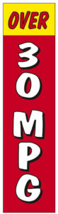 Over 30 MPG Flag