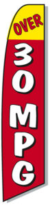 Over 30 MPG Swooper Flag