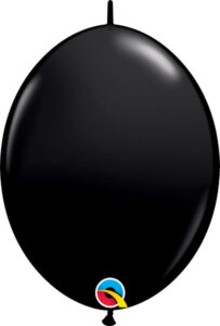 12 inch Qualatex Quick Link Onyx Black Balloons (50 Count Bag)
