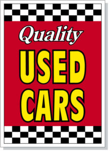 Quality Cars Hood Sign