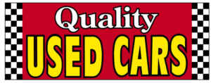 Quality Use Cars Giant Cloth Banner