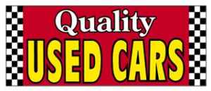 Quality Used Cars Windshield Banner