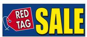 Red Tag Sale Windshield Banner