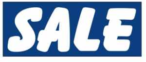 Sale Windshield Banner Blue