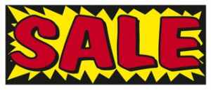 Sale Windshield Banner Pow