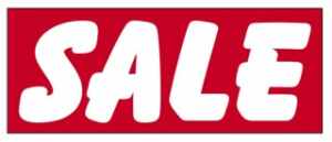 Sale Windshield Banner Red