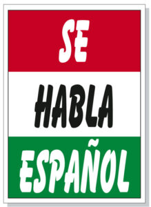 Se Habla Espanol Hood Sign