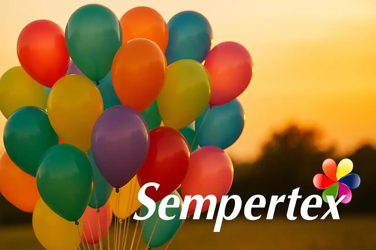 Page banner displaying Sempertex logo and a selection of Sempertext balloons.