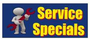 Service Specials Windshield Banner