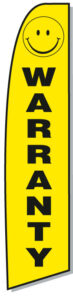Smiley Warranty Swooper Flag