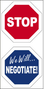 Stop Under Hood Twisting Sign