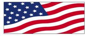US Patriotic Flag Windshield Banner