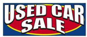Used Car Sale Windshield Banner