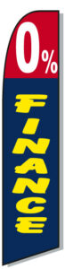 Zero Percent Finance Swooper Flag