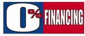 Zero Percent Financing Windshield Banner
